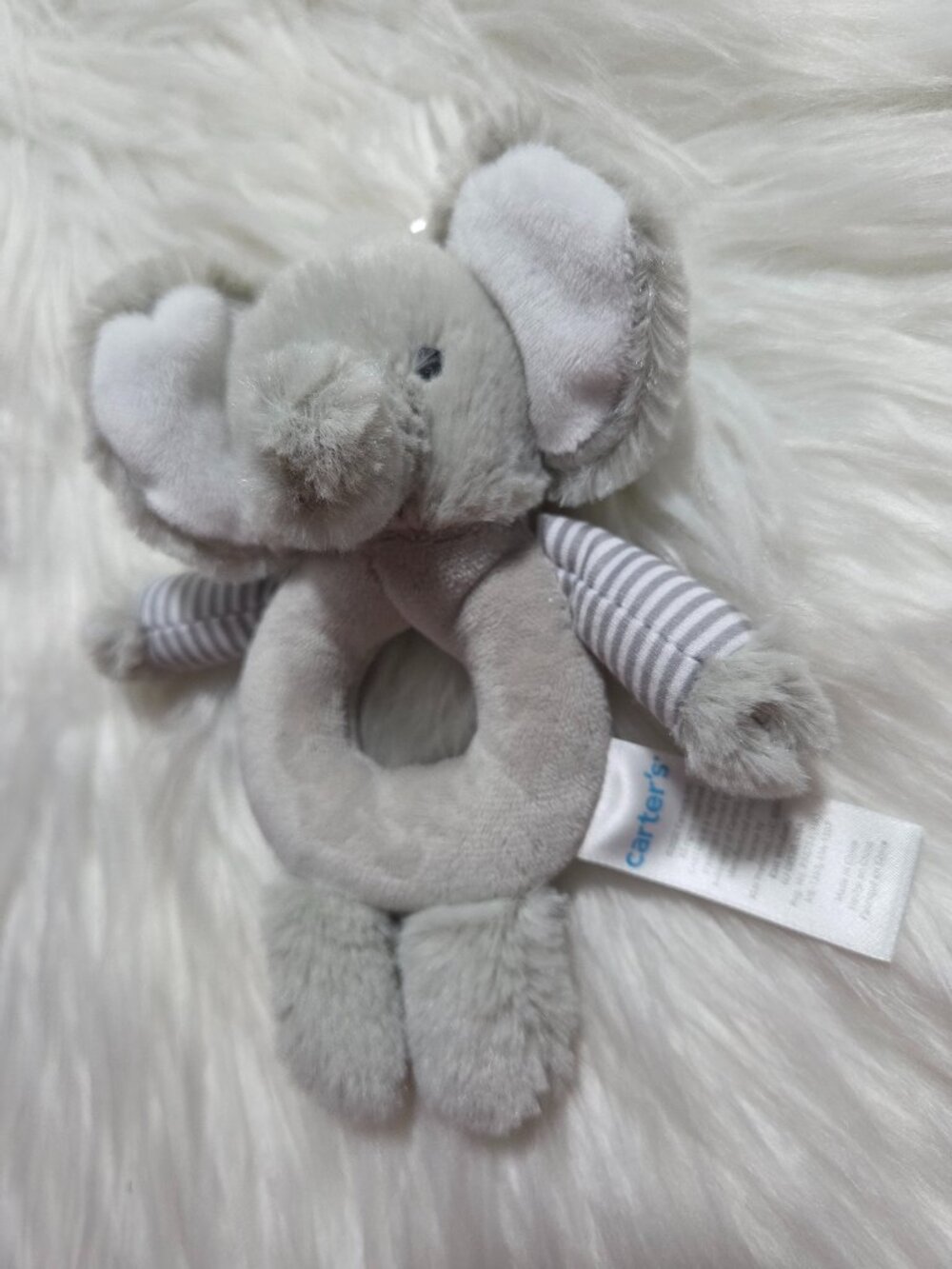 Carter's Elephant Baby Rattle - Picture 4 of 6
